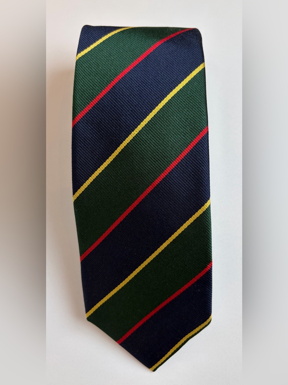 Land’s End Striped Regimental Men’s Vintage Necktie | 100% Silk